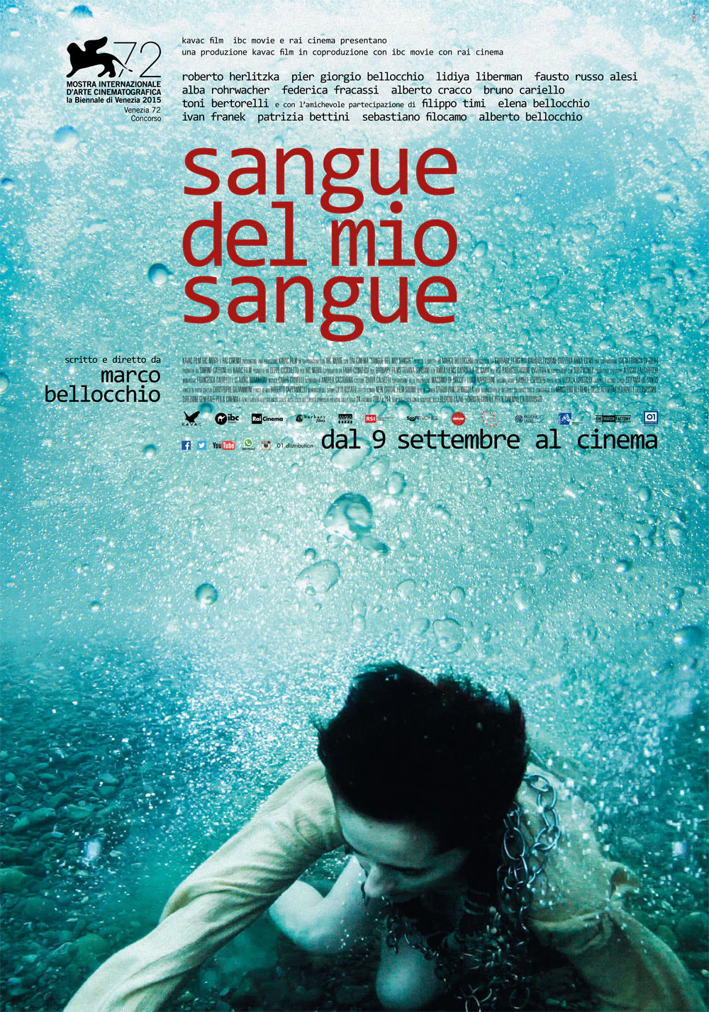 "Sangue del mio sangue" di Marco Bellocchio in concorso alla 72a Mostra Cinematografica del Cinema di Venezia.