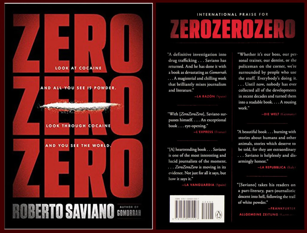 edizione in lingua inglese di Zero Zero Zero, pubblicato dalla Penguin , come quella del video