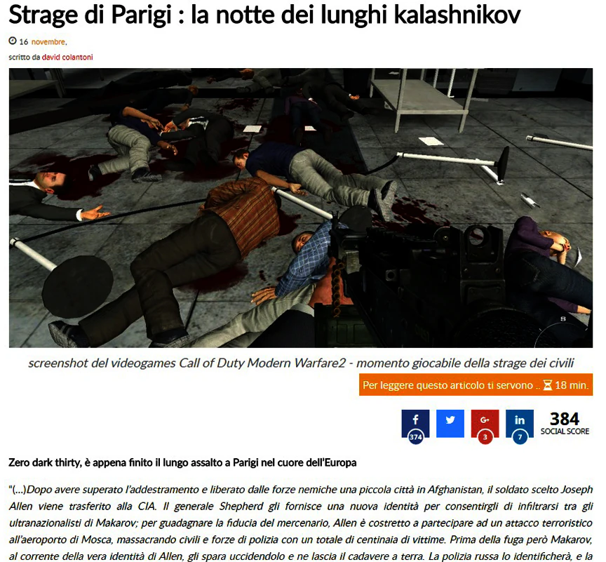 controllo del presente : La strage di Parigi: la notte dei lunghi Kalasnikov. Il primo dei miei scritti in cui parlo dell'origine criminale dei terroristi e di molto altro..