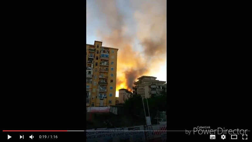 Vigili del fuoco incendio casalnuovo 19 luglio
