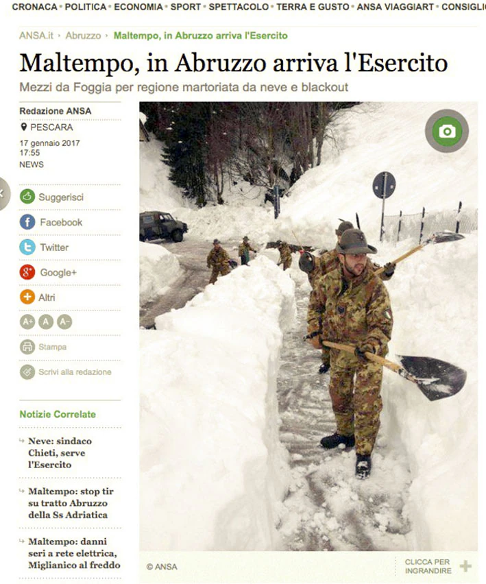 la foto bufala emanata dal ministero della difesa per cui la Pinotti ha dovuto scusarsi
