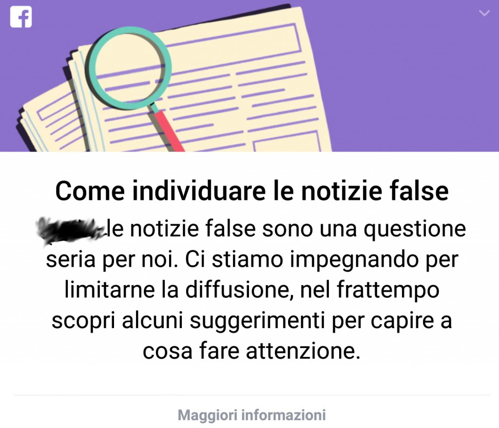 prime avvisaglie di censura che cominciano ad arrivare dalla amministrazione Zuckerberg