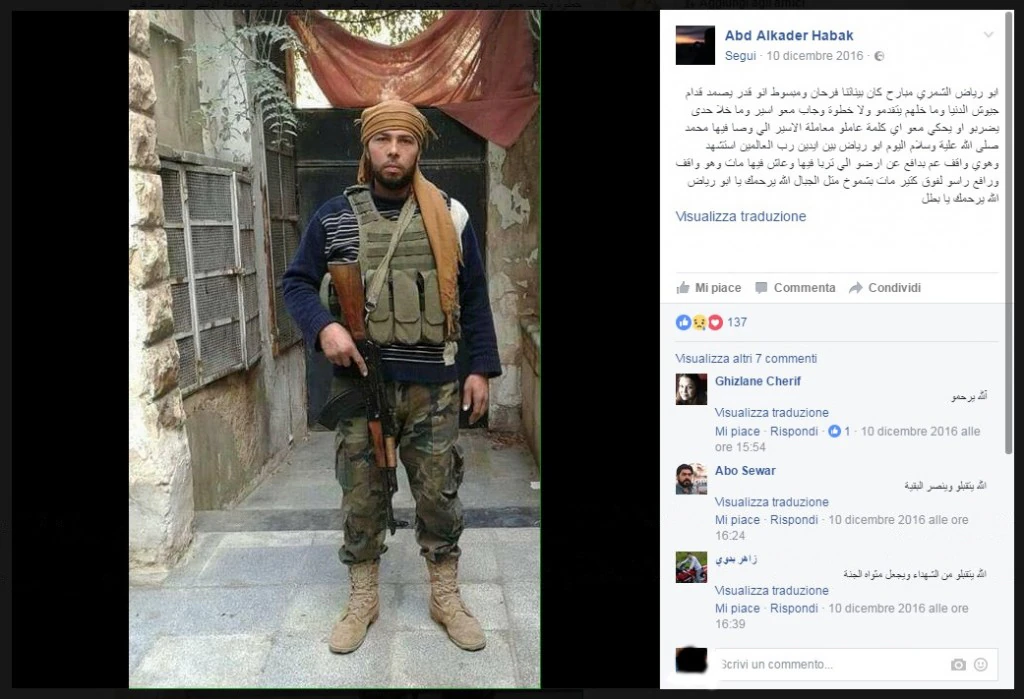 Una foto dal profilo Fb del fotografo siriano