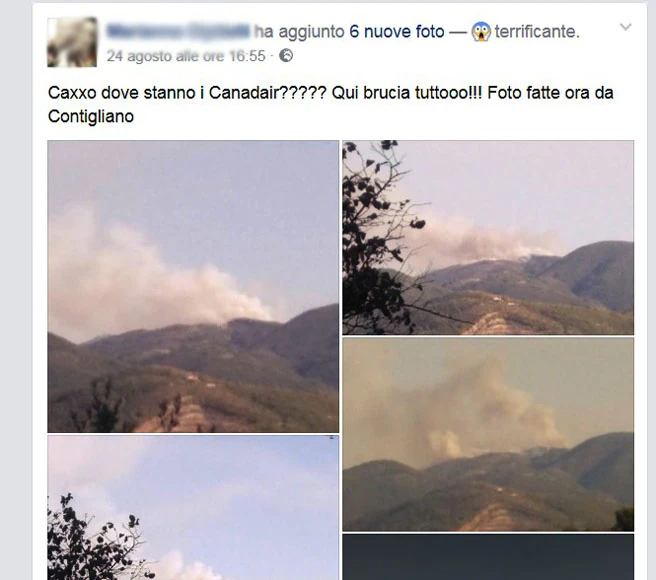 "Qui brucia tutto dove sono i Canadair?" l'appelo desolato di una giovane cittadina