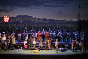 prima recita de L'Elisir d'Amore con la regia di Pier Francesco Maestrini ed il direttore Fabrizio Maria Carminati.