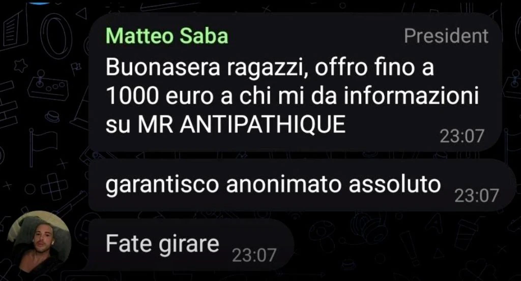 Matteo Saba taglia